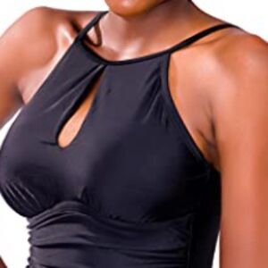 Black One Piece Swimsuit with Tummy Control  size XXL